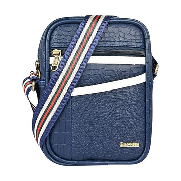 Pramadda Pure Luxury Stylish Croco Vegan Leather Sling Bag For Men Women Travel | Small Messenger Side Mobile Crossbody Bag | Corporate Gift For Men.